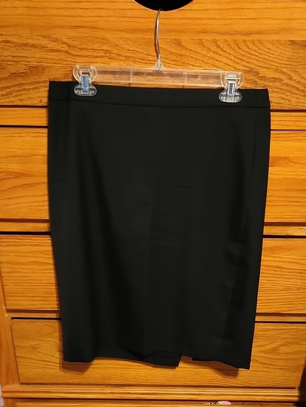 J. Crew Super 120's Black Pencil Skirt - Classic Tailored Silhouette